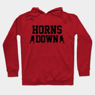 Horns Down - Red/Black Hoodie